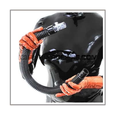 Inhalator-set SMELL-TWO-M silent-mode with breathing-reduction-adaptor, 2 litre aroma-container and flexible medical-tube with 22mm-port
